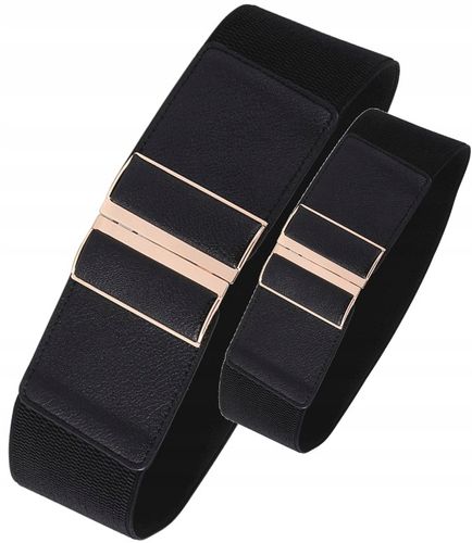 Pas Szeroki Czarny Damski Do Sukienki Elastyczny na Arena.pl