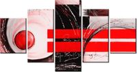 80CM 150CM OBRAZ 5 ELEM ABSTRAKCJA ŚCIENNY