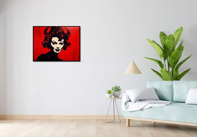 Plakat 80x60cm Czerwona Diablica zdjęcie 4