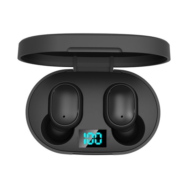 ND41_dS_59428 Słuchawki bluetooth E6s czarny zdjęcie 1