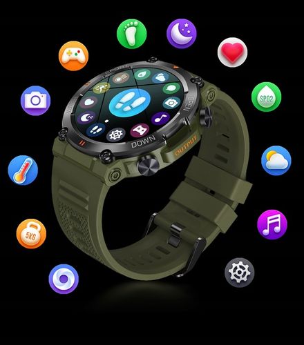Zegarek męski SMARTWATCH Rubicon ROZMOWY KROKI SMS 360x360 MENU PL na Arena.pl