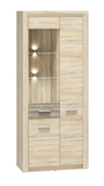 Witryna 3- Drzwiowa 3D 85 cm Dąb Sonoma KASTIEL ML