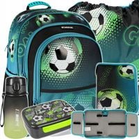 PLECAK SZKOLNY TORNISTER FOOTBALL PIŁKA NOŻNA DLA CHŁOPCA KLASA 1-3 PIÓRNIK