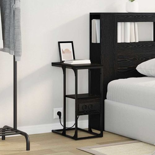 Szafka Nocna z szufladą Czarny dąb 41.5 x 26 x 60.5 cm na Arena.pl