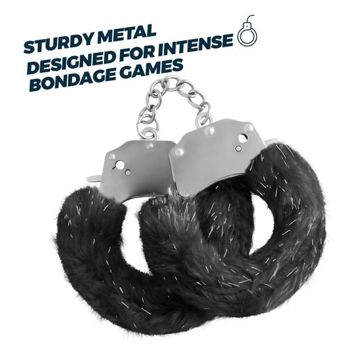 Crushious Spangle Metal Cuffs With Plush Black na Arena.pl