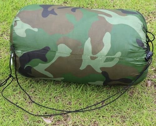 ŚPIWÓR KOŁDRA DUŻY CIEPŁY MORO Z KAPTUREM 200x70 MUMIA TURYSTYCZNY na Arena.pl