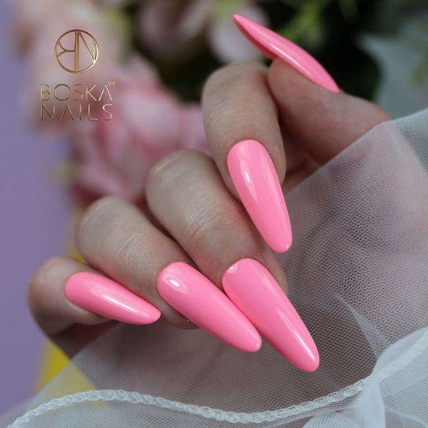 BOSKA NAILS Lakier hybrydowy Milk Raspberry 456 - 6ml zdjęcie 4