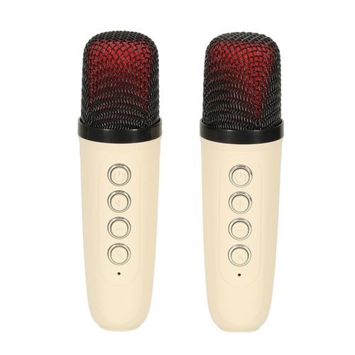 Zestaw do Karaoke 2 Mikrofony + Bezprzewodowy Głośnik Bluetooth USB LED na Arena.pl