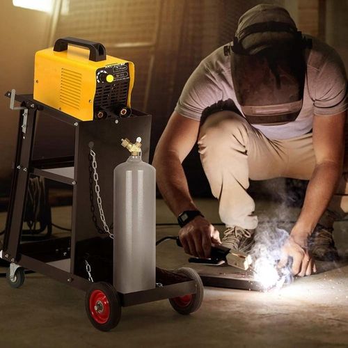Wózek spawalniczy DO SPAWAREK Z PÓŁKĄ NA BUTLE STABILNY MIG MAG MMA TIG na Arena.pl