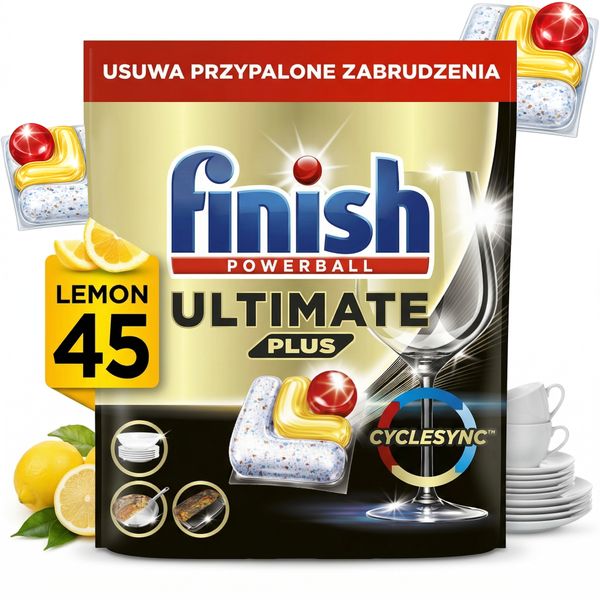 FINISH Kapsułki Ultimate Plus 45 Lemon zdjęcie 16