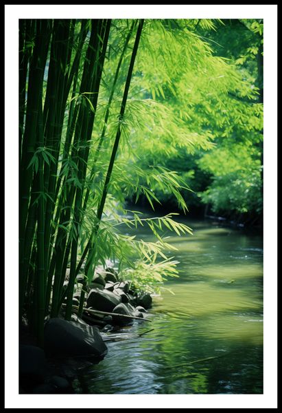 Plakat 53x81cm Spokój Bambusów zdjęcie 3