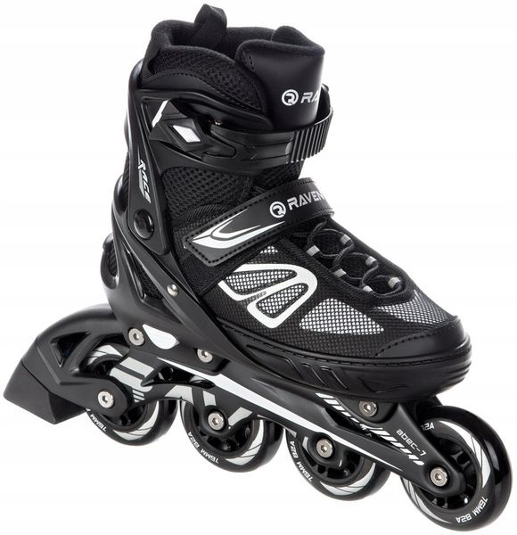 Rolki Regulowane RAVEN Advance Black 38-42 zdjęcie 1