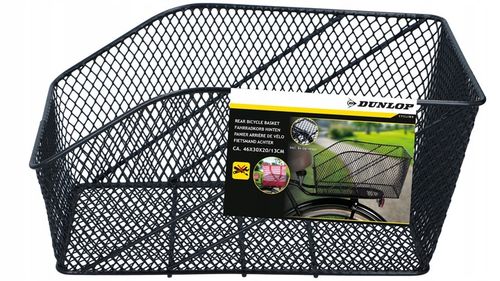 Kosz metalowy rowerowy duży koszyk na rower bagażnik DUNLOP 13L + ODBLASK na Arena.pl