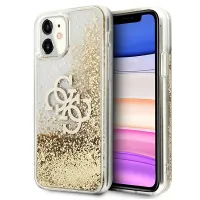 Etui Guess 4G Big Liquid Glitter na iPhone 11 6,1" / Xr - złote