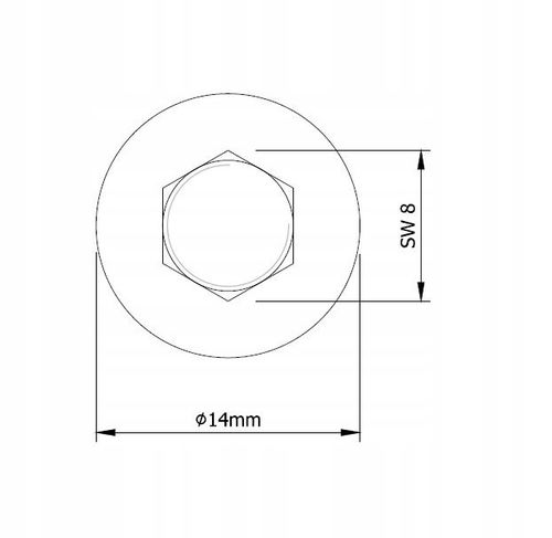 Mufa do drewna M8 x 20 mm 100 szt. dwugwintowa wkręcana z kołnierzem na Arena.pl