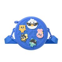 PICOCICI Mały okrągły plecak k36 niebieski