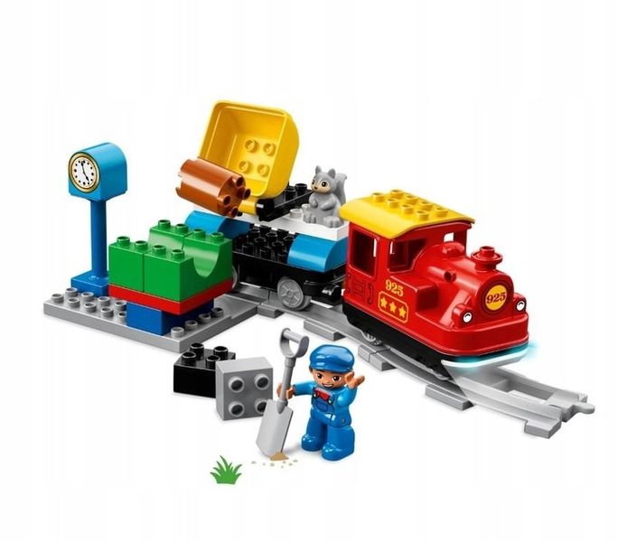 LEGO Duplo 10874 Kolejka Ciuchcia Pociąg Tory Światło Dźwięk Duże Klocki zdjęcie 2