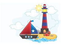 60X40CM LATARNIA MORSKA ŻAGLÓWKA OBRAZ