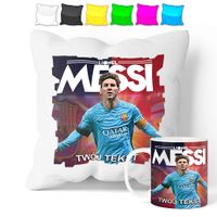 ZESTAW: KUBEK + POSZEWKA - LIONEL MESSI - PREZENT WIELE WZORÓW + IMIĘ