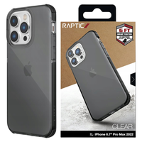 raptic x-doria clear case etui iphone 14 pro max pancerny pokrowiec czarny