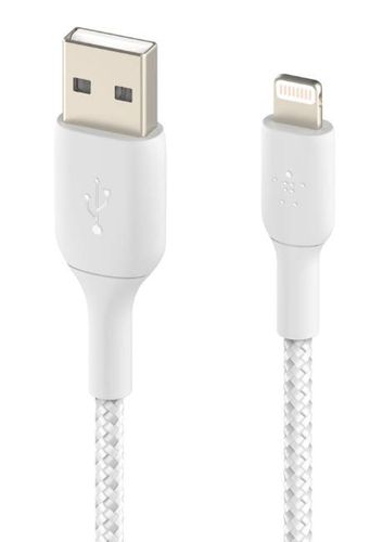 Belkin Kabel Braided USB- Lightning 15cm biały na Arena.pl