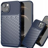 thunder case elastyczne pancerne etui pokrowiec iphone 13 mini niebieski