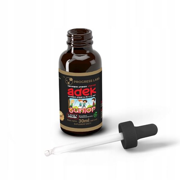 Witamina ADEK A D3 E K2 MK-7 Dla Dzieci 30ml Vege zdjęcie 2