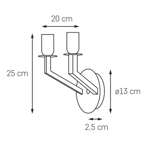 Lampa ścienna KASPA Nez na Arena.pl
