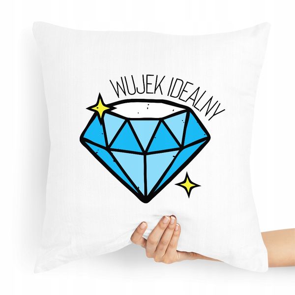 Poduszka Dla Wujka Wujek Idealny Prezent Z Nadrukiem Ze Zdjęciem zdjęcie 1