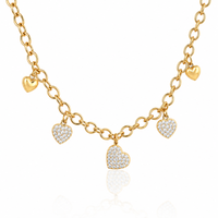 naszyjnik stal chirurgiczna pozłacana 14k gold nst1393