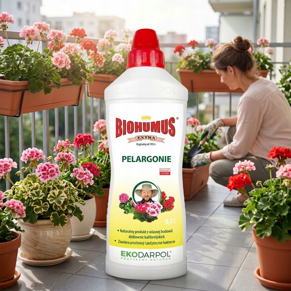 ekodarpol biohumus extra pelargonia 0,7l zdjęcie 7