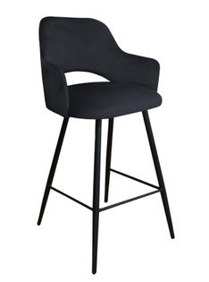 Hoker krzesło barowe Milano podstawa czarna MG19