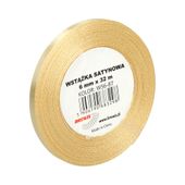 WSTĄŻKA SATYNOWA 6MM X 32M WS6-87 BREWIS ZŁOTA