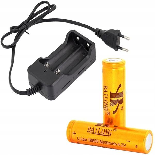 ŁADOWARKA +2 AKUMULATOR 18650 6000mAh 3,7V BATERIA zdjęcie 1