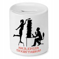 Skarbonka Dla Sekretarki Najlepsza Sekretarka Z Nadrukiem Ze Zdjęciem