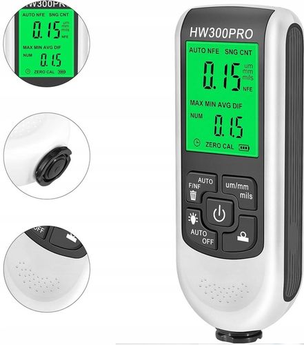 Miernik grubości lakieru Tester Sonda z wyświetlaczem LCD 0~2000um na Arena.pl