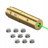 Zielony celownik laserowy do pistoletu 9 mm - z 3 zestawami baterii