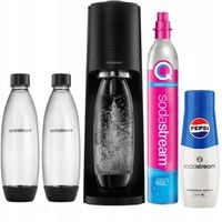 Saturator do wody gazowanej SODASTREAM TERRA czarny + Koncentrat PEPSI
