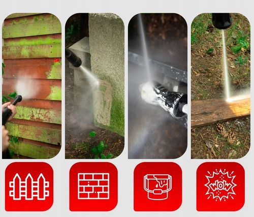 MYJKA CIŚNIENIOWA 260 BAR SAMOSSĄCA POMPA ALUMINIOWA DYSZA TURBO na Arena.pl