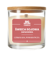 Świeca sojowa o zap. Czekolada i Pomarańcza 155g