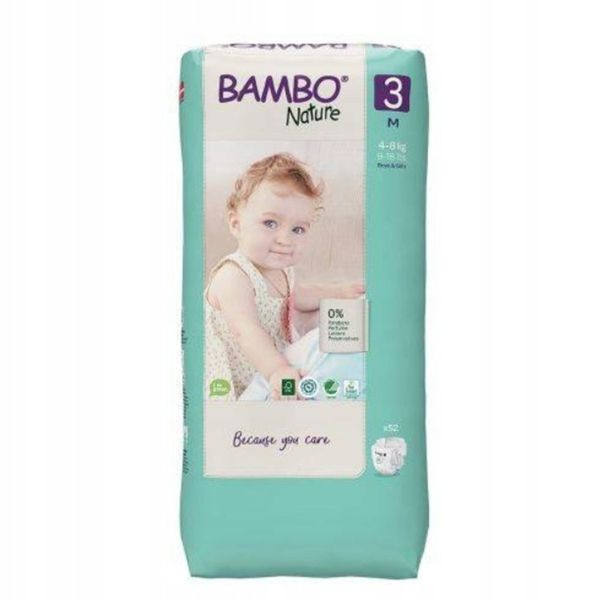 Bambo Nature 3 Midi 4-8 kg, 52 szt. zdjęcie 6