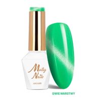 Lakier hybrydowy LED/UV Gel Polish Cat Eye Pastel Nr 271 Mint MollyNails 8g