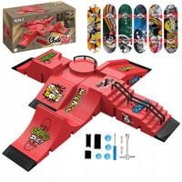 skatepark fingerboard deskorolka na palce zestaw dla dzieci prezent