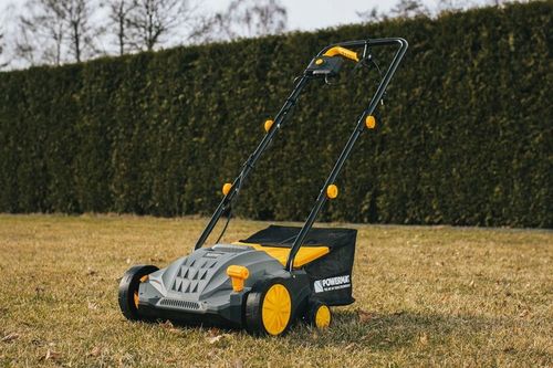 AERATOR WERTYKULATOR ELEKTRYCZNY Z KOSZEM 3w1 2400W AERACJA 32CM POWERMAT na Arena.pl