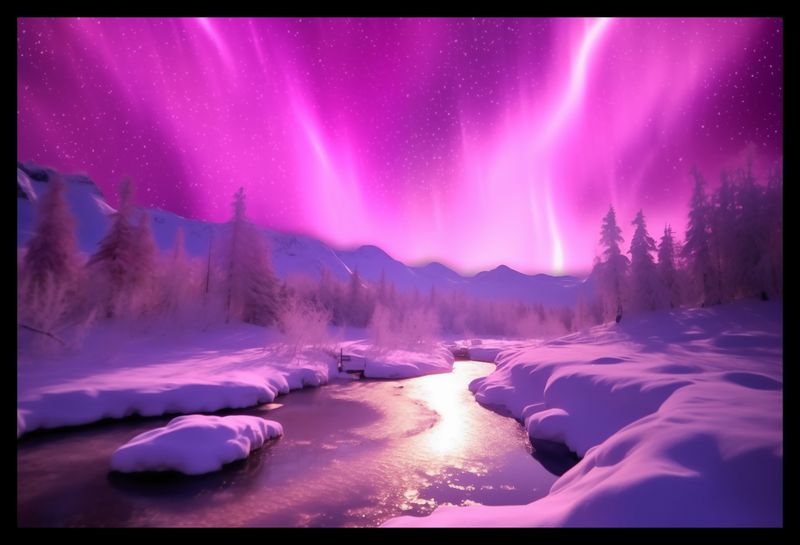 Plakat 45x30cm Aurora Nad Niebiem zdjęcie 2