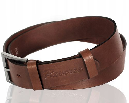 REVERSE Pasek męski SKÓRZANY pas do spodni BRZ 115 na Arena.pl