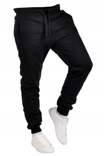 K01 r. XL MĘSKIE SPODNIE DRESOWE JOGGERY GŁADKIE na Arena.pl