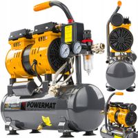 KOMPRESOR BEZOLEJOWY 6L SPRĘŻARKA 8 BAR 150l/min 230V SEPARATOR CICHY 59dB