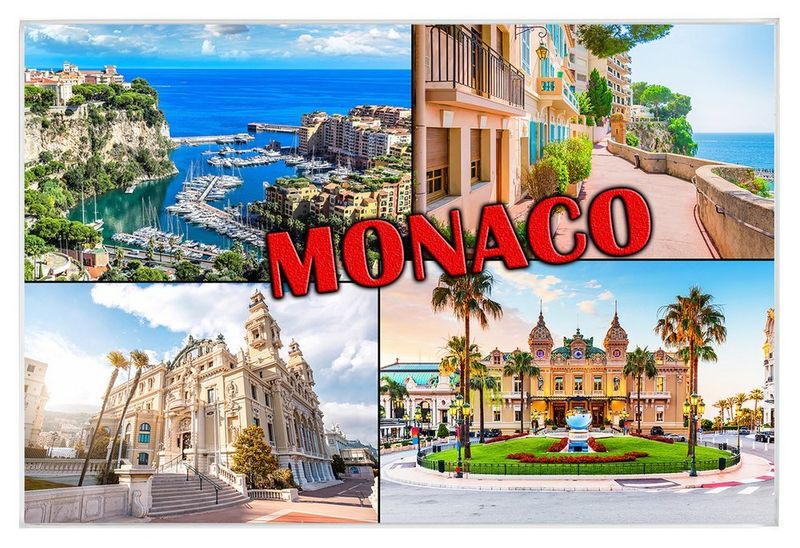 Monaco - magnes szklany zdjęcie 1
