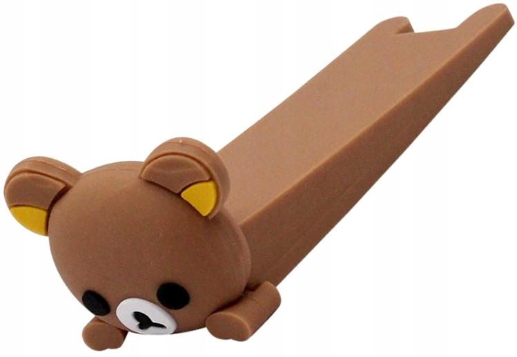 Klin Plastikowy Blokada Stoper Do Drzwi Brązowy zdjęcie 6